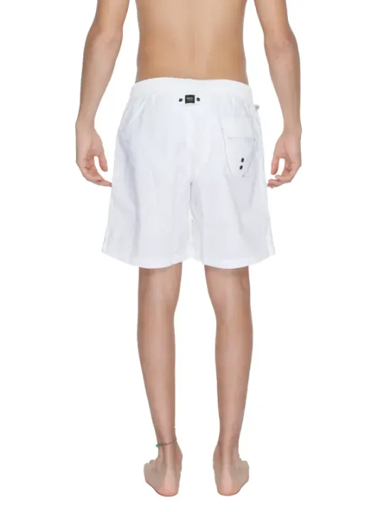 Weiße Blauer Sportshorts mit Taschen
