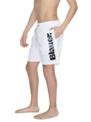 Weisse Blauer Badehose mit Kordelzug