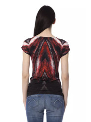 Tops & T-Shirts Chic Multicolor Printed Round Neck Tee 260,00 € 2200001164475 | Planet-Deluxe