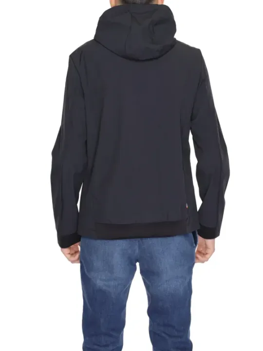 Schwarzer Sunspel Kapuzenpullover mit Reißverschluss