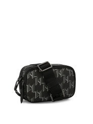 Schwarze Karl Lagerfeld Monogramm Handtasche