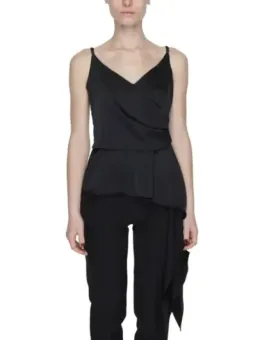 Schwarzes Tanktop und Hosen-Set