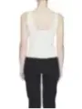 Weißes Damen-Sommer-Tanktop mit Spitze