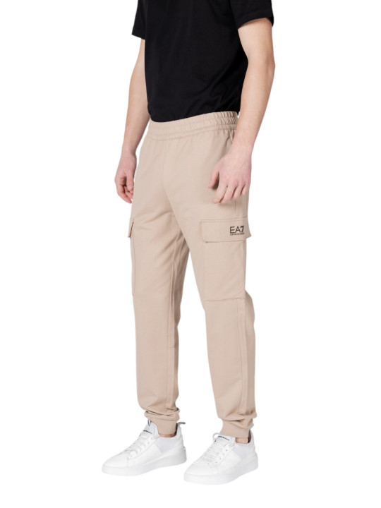 Khaki EA7 Hosen schlanker Schnitt