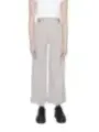 Hosen mit hoher Taille Beige