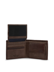 Braun Leder Geldbörse Lumberjack Detail