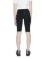 Schwarze Damen-Radlerhose, hochtailliert