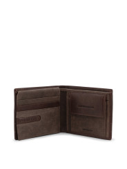 Dunkelbraunes Lederportemonnaie Lumberjack CRYSTAL-LK3832_DKBROWN