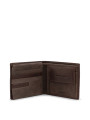 Dunkelbraunes Lederportemonnaie Lumberjack CRYSTAL-LK3832_DKBROWN