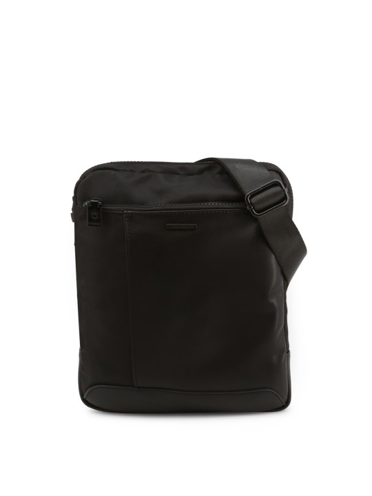 Schwarze Nylon Schultertasche Lumberjack RYAN-LK3563