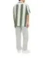 Grün-weiß gestreiftes Jack & Jones Hemd