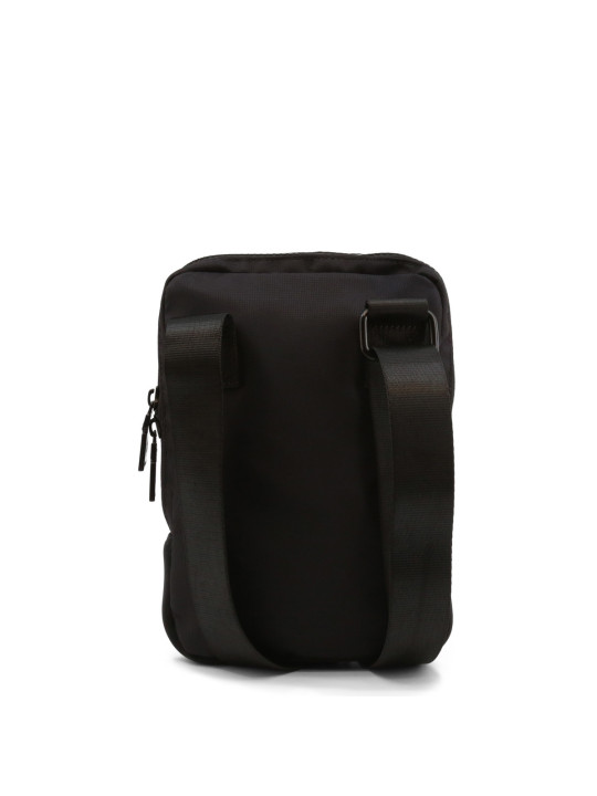 Schwarze Nylon Umhängetasche Rucksack