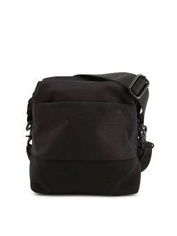 Schwarze moderne Schultertasche Lumberjack TUCK-LK3521
