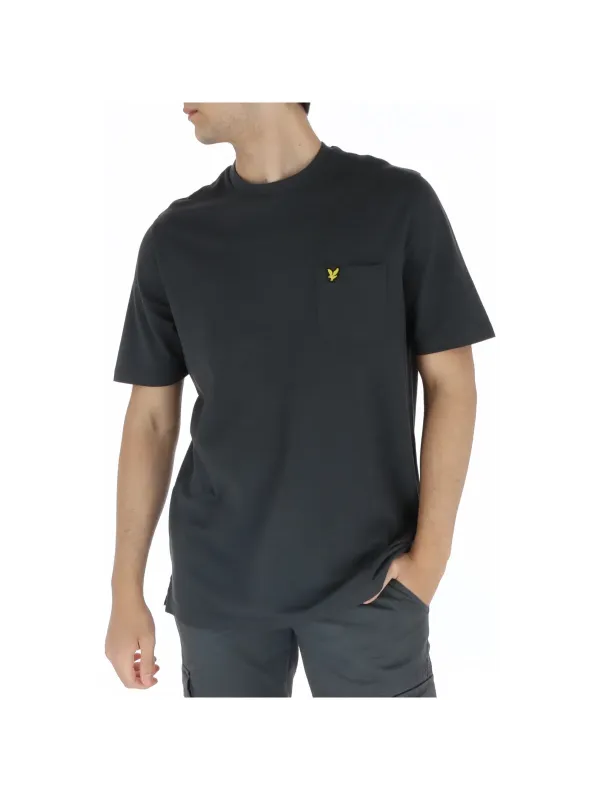 Schwarzes Lyle & Scott Baumwoll-T-Shirt