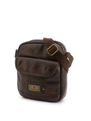 Durable braunes Leder Umhängetasche Lumberjack