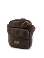 Durable braunes Leder Umhängetasche Lumberjack