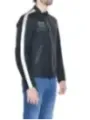 Schwarze Blauer Motorradjacke mit Akzenten