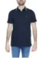 Marineblaues Boss Piqué-Poloshirt