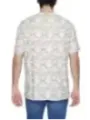 Weißes T-Shirt mit geometrischem Muster