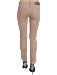 Jeans & Pants Chic Slim Fit Skinny Brown Pants 310,00 € 8058301881042 | Planet-Deluxe