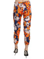 Jeans & Pants Floral Print Skinny Mid-Waist Pants 200,00 € 7333413030207 | Planet-Deluxe