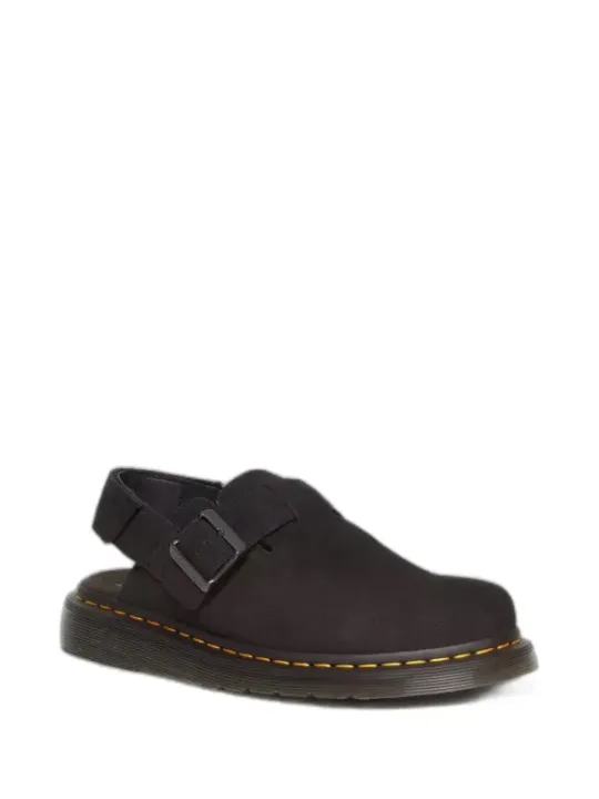 Dunkelbraune Dr. Martens Riemchensandalen