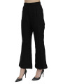 Jeans & Pants Chic High Waist Flared Cropped Pants 1.080,00 € 8054319414180 | Planet-Deluxe