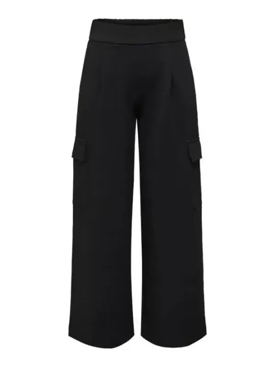 Schwarze weite Hosen Jacqueline De Yong