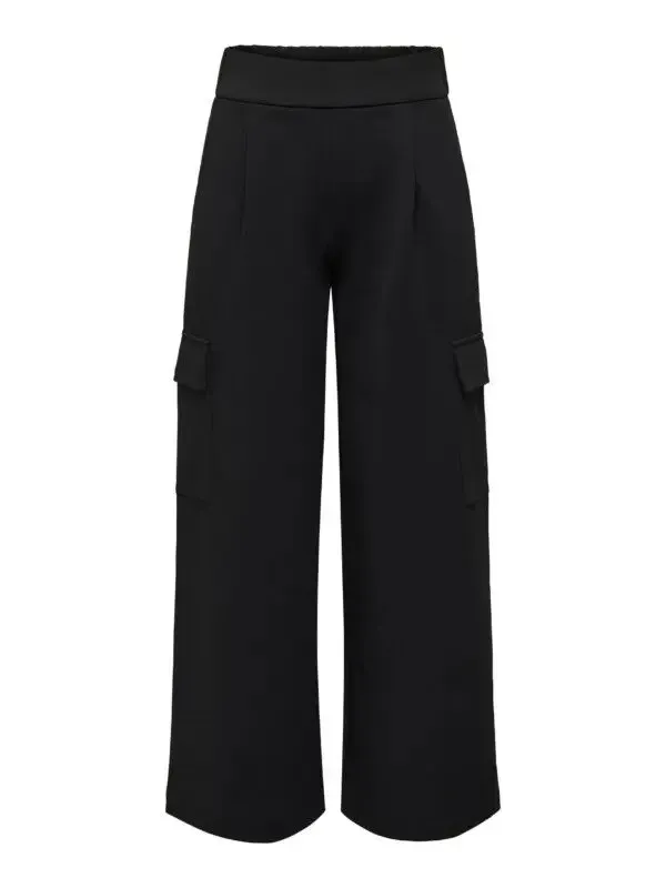 Schwarze weite Hosen Jacqueline De Yong
