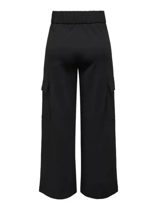 Schwarze Hose mit hoher Taille