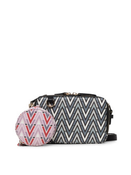 Neon Chevron Umhängetasche und Nylonbeutel