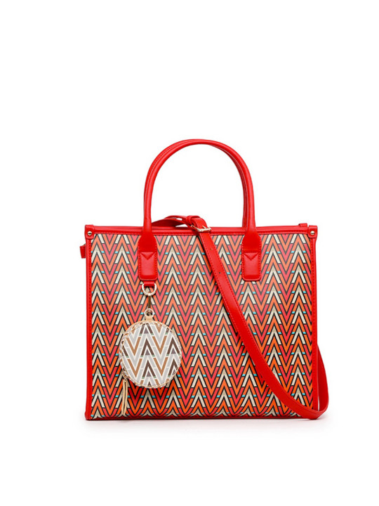 Rote Valentino Handtasche mit Akzenten