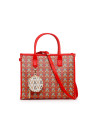 Rote Valentino Handtasche mit Akzenten