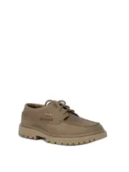Taupefarbene Calvin Klein Schnürschuhe mit Absatz
