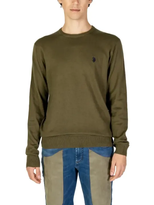 Olivgrünes U.S. Polo Assn. Hemd