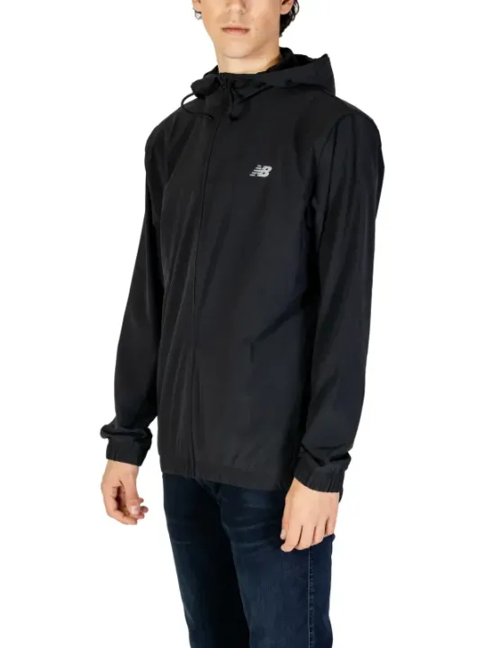 Schwarze New Balance Windbreaker-Jacke