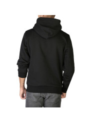 Schwarzes Diesel Kapuzenpullover mit Kängurutasche