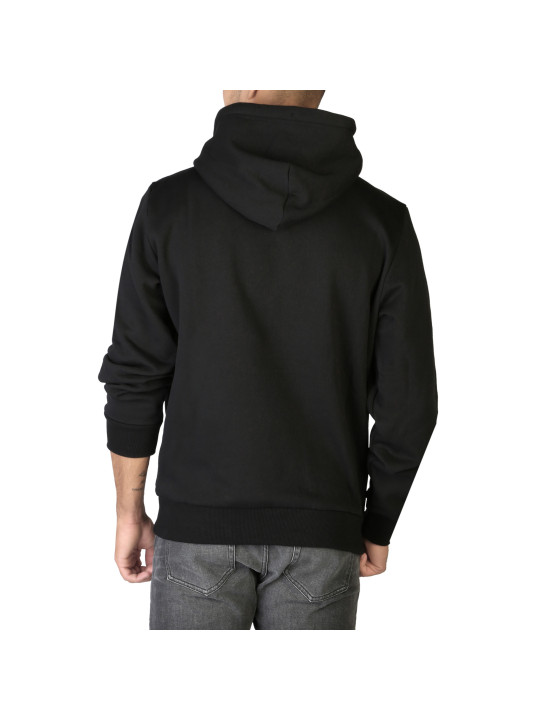 Schwarzes Diesel Kapuzenpullover mit Kängurutasche