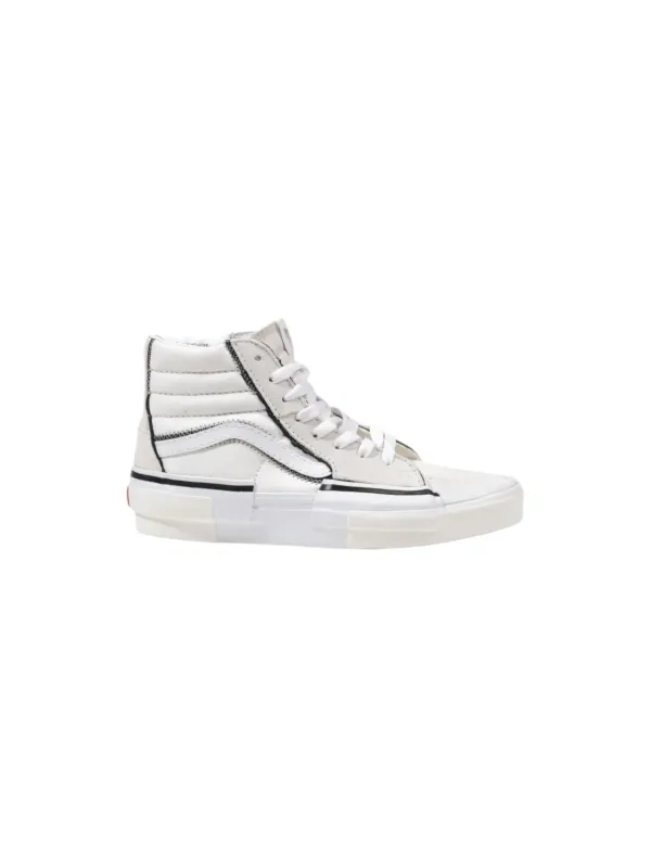 Weiße High-Top-Sneaker mit Plateau Weiße High-Top-Sneaker mit Plateau