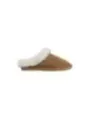 Tan Wildleder gesteppte Clogs Slipper