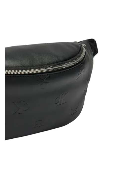 Schwarze Calvin Klein Leder Gürteltasche