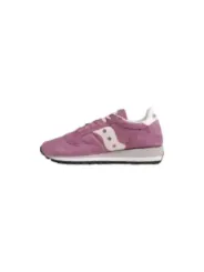 Violette Saucony Laufschuh Nahaufnahme