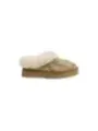 Beige Loafers mit Pelzbesatz Alviero Martini