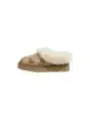 Beige Hausschuhe mit Stuhl-Muster