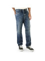 Blaue Diesel Straight Leg Jeans