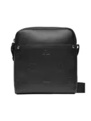Schwarze Leder Calvin Klein Umhängetasche