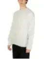 Weißer Damen Strickpullover mit Textur