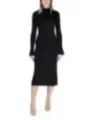 Schwarzes Strick-Midi-Kleid Sandro Ferrone