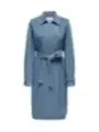 Leichter Jeans Trenchcoat mit Gürtel