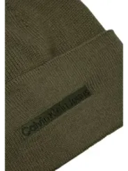 Dunkelolivfarbene Calvin Klein Jeans Beanie